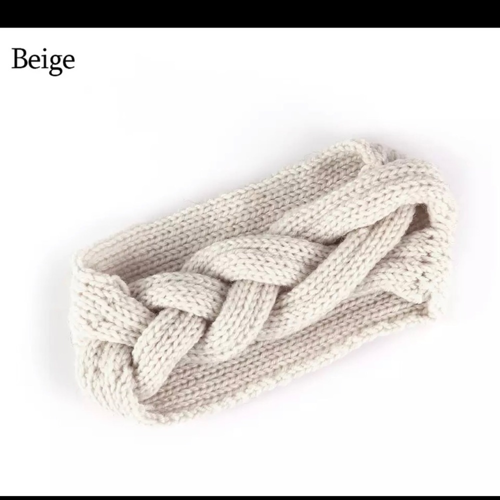 cream color head band